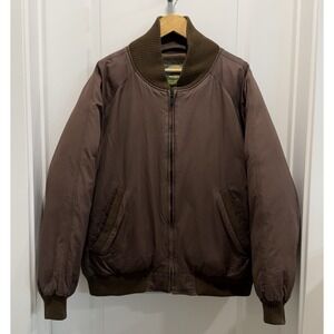 Vintage Cabela's Goose Down Jacket Mens XL Premier Northern Puffy Brown READ